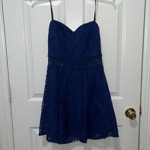 Royal Blue Strapless B.Darlin Dress